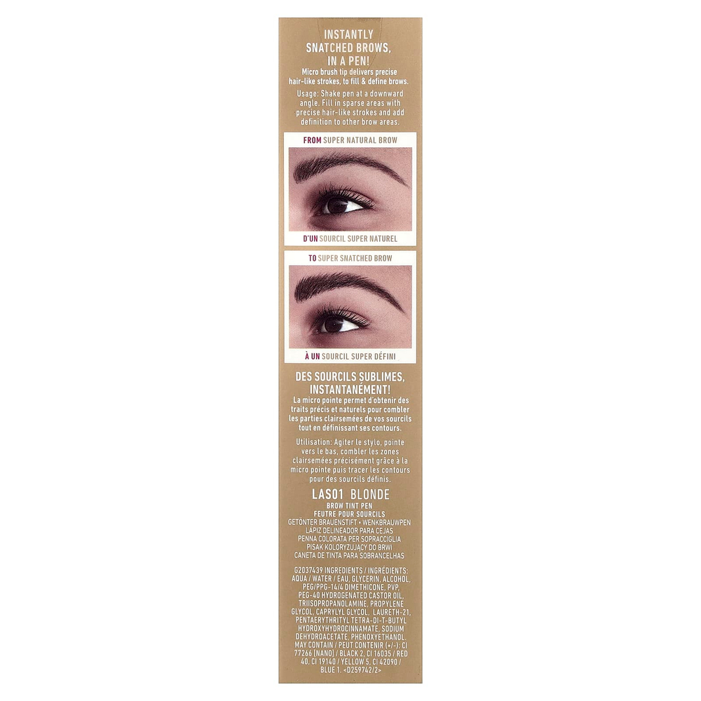 NYX Professional Makeup, Поднимите и бросьте! карандаш для бровей, оттенок 01 блонд, 1 мл (0,03 жидк. унции)