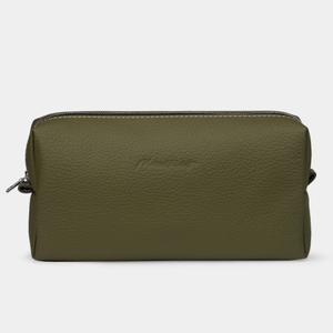 Несессер Briquette из кожи теленка зеленого цвета