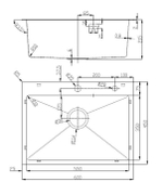 Кухонная мойка D&K нержавеющая сталь графит (DKS604506)