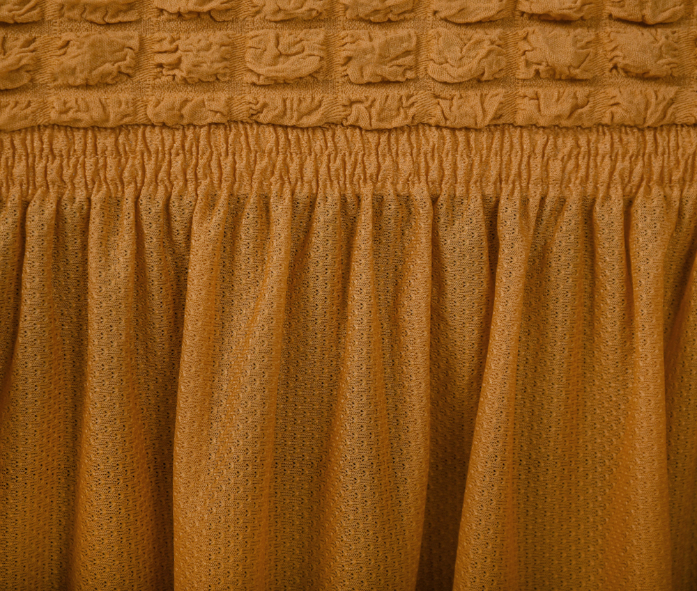 Чехол на угловой диван, цвет Горчичный