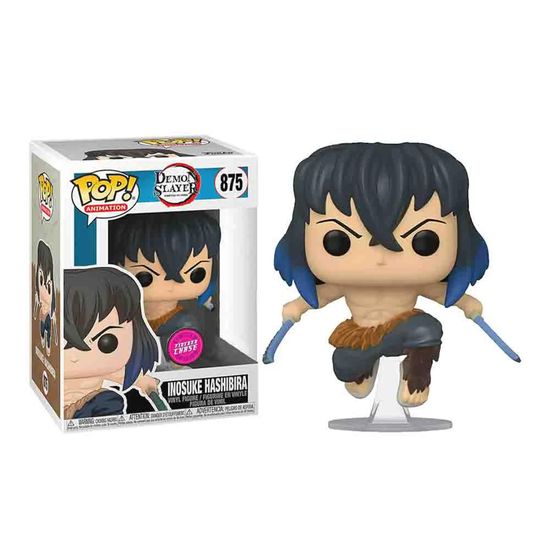 Фигурка Funko POP! Animation Demon Slayer Inosuke Hashibira Chase (FL) (Exc) (875) / Фигурка Фанко ПОП! по мотивам аниме "Клинок, рассекающий демонов", Иноске Хашибира (ЧЕЙЗ)