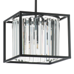 713037 Люстра REGOLO 3х40W G9 ЧЕРНЫЙ МАТОВЫЙ/ПРОЗРАЧНЫЙ