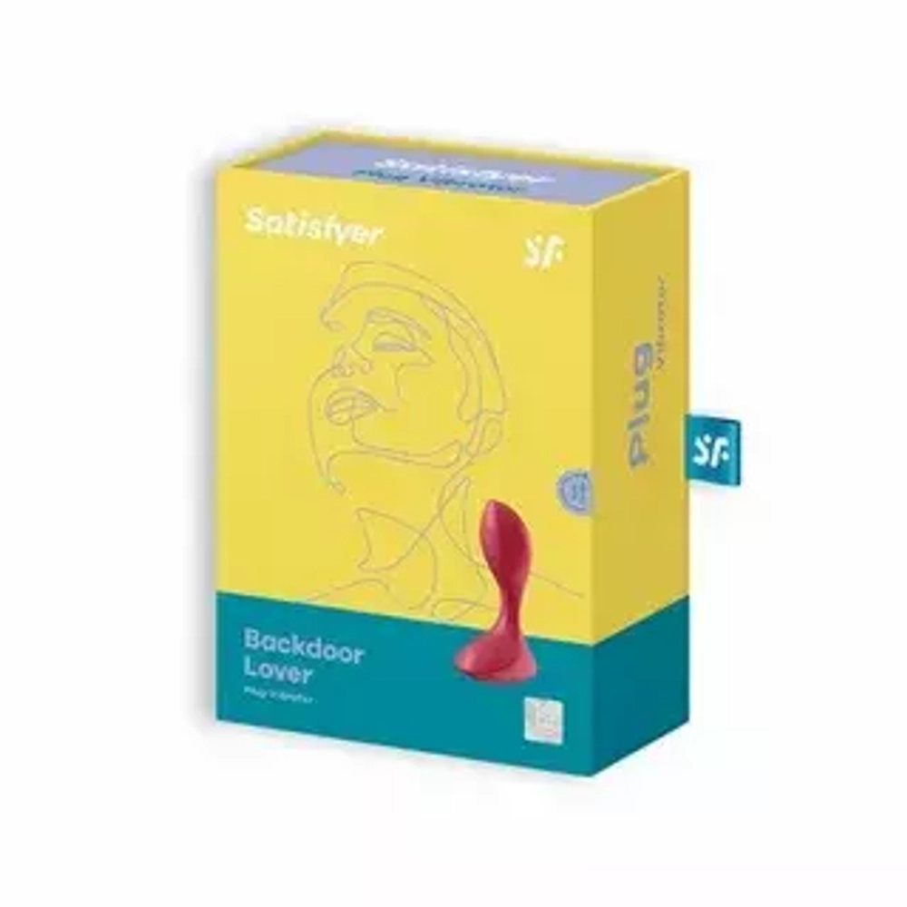 Вибромассажёр простаты "Backdoor Lover. Red"(перезаряжаемый от USB)