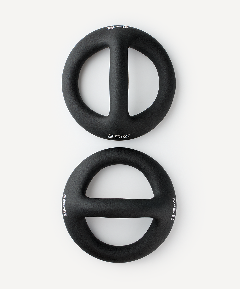 Гантели-упоры для отжиманий DB-801 2,5 кг, черный