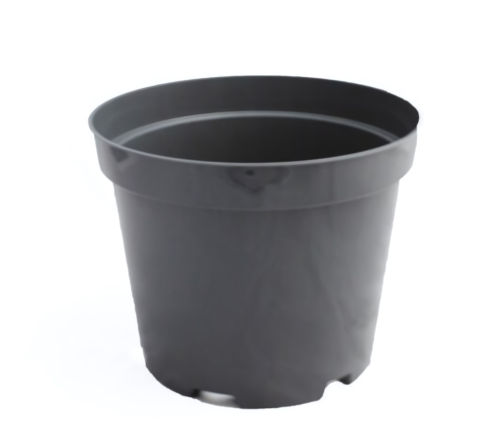 Горшок для рассады 5л d=22см h=17см круглый черный *60