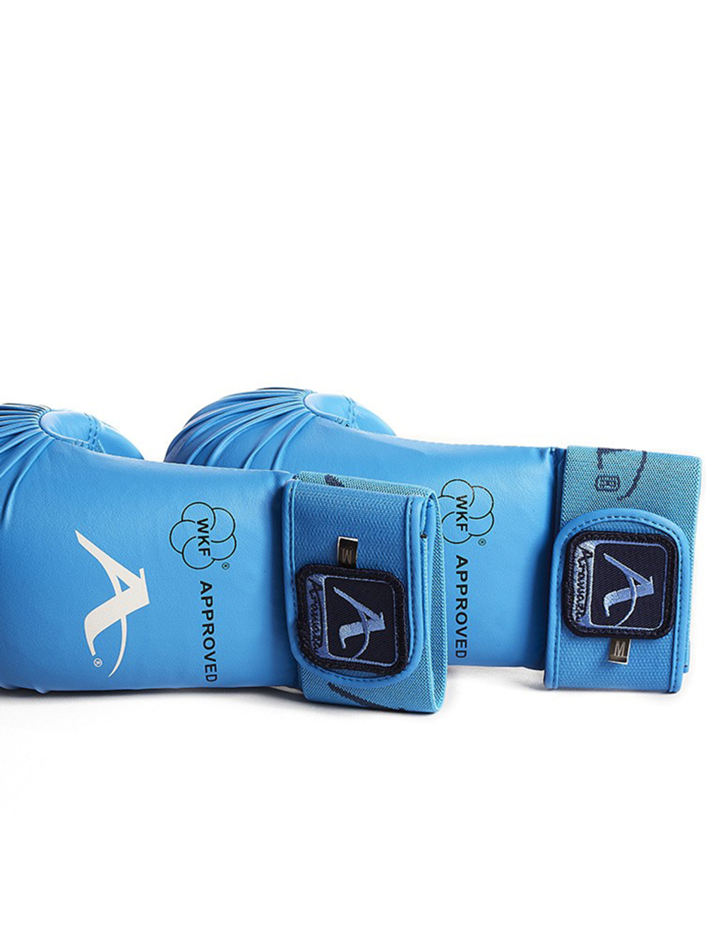 Перчатки накладки для каратэ ARAWAZA синие (одобрено для соревнований)