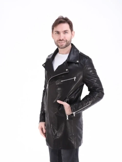 Плащ мужской кожаный, куртка мужская
