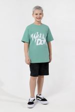 Фуфайка (футболка) для мальчика  Леон-3 Виотекс ЗЕЛЁНЫЙ