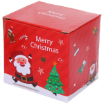 Кружка керамическая 380мл «Новогодняя ёлочка» с крышкой и ложкой