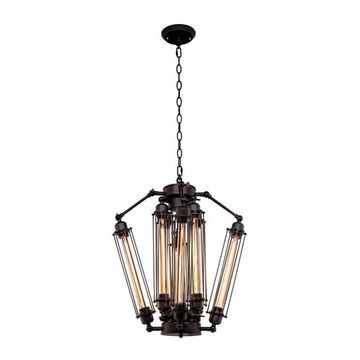 Подвесной светильник 8*Е27 LOFT1136 чёрный Loft Industrial Cage LOFT IT