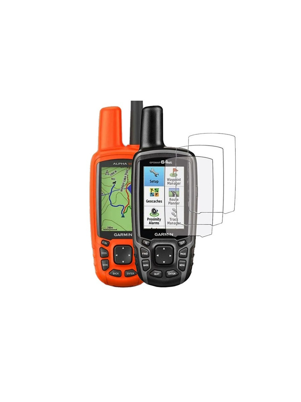Garmin GPSMAP 64 / Alpha 50 / Astro 320 защитная пленка (набор 3 шт.)