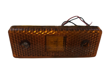 Фонарь светодиодиодный 24В желтый широкий маркер с проводом