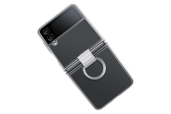 Чехол Samsung Clear Cover with Ring для Z Flip4 (EF-OF721CTEGRU) прозрачный