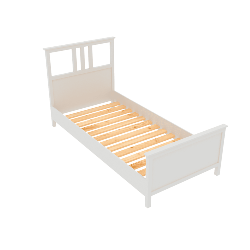 Кровать одинарная, спальное место 90*200 см, белая
