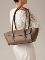 Кожаная сумка Viki DBR 31341 тауп