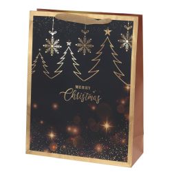 GAEM Пакет подарочный (бумага 210г/м2, блок микс 12шт), L31 W12 H40 см, 4в.