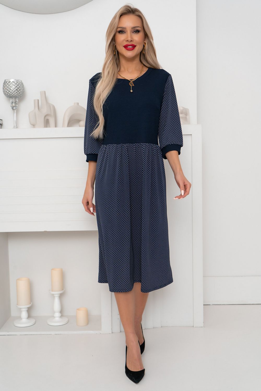 Платье  Гретта (синий) Р11-1117 Nikol