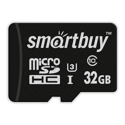 Карта памяти MicroSDHC 32GB Class10 PRO U3 95MB/s Smartbuy