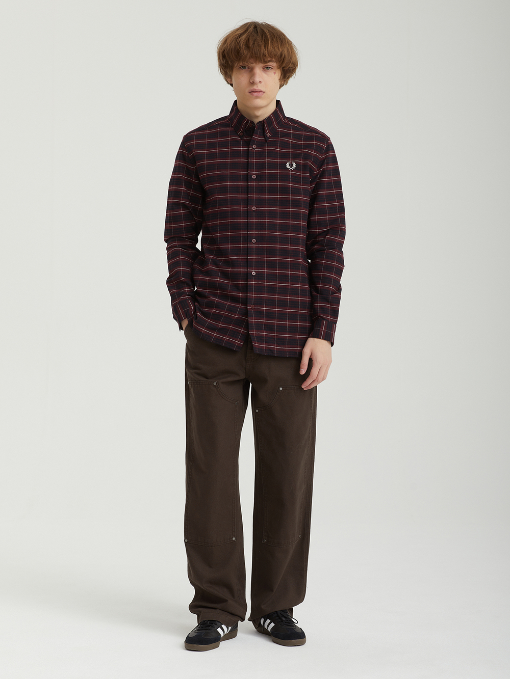 Мужская Рубашка Brushed Oxford Tartan
