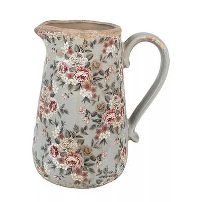 Кувшин декоративный "Розы Клэр" большой 21x15x23см