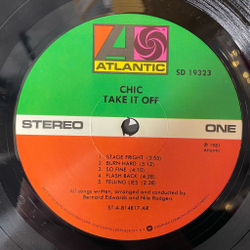Винтажная виниловая пластинка LP Chic Take It Off (USA 1981)