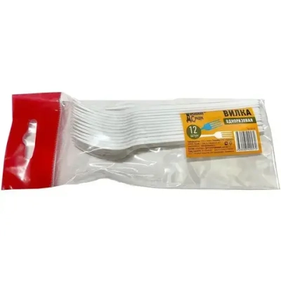 Набор вилок одноразовых 12шт Домашний Сундук ДС-32
