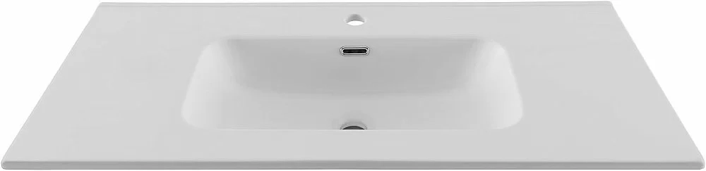 Тумба с раковиной Aquanet Алвита new 100 344135+330426 белая матовая
