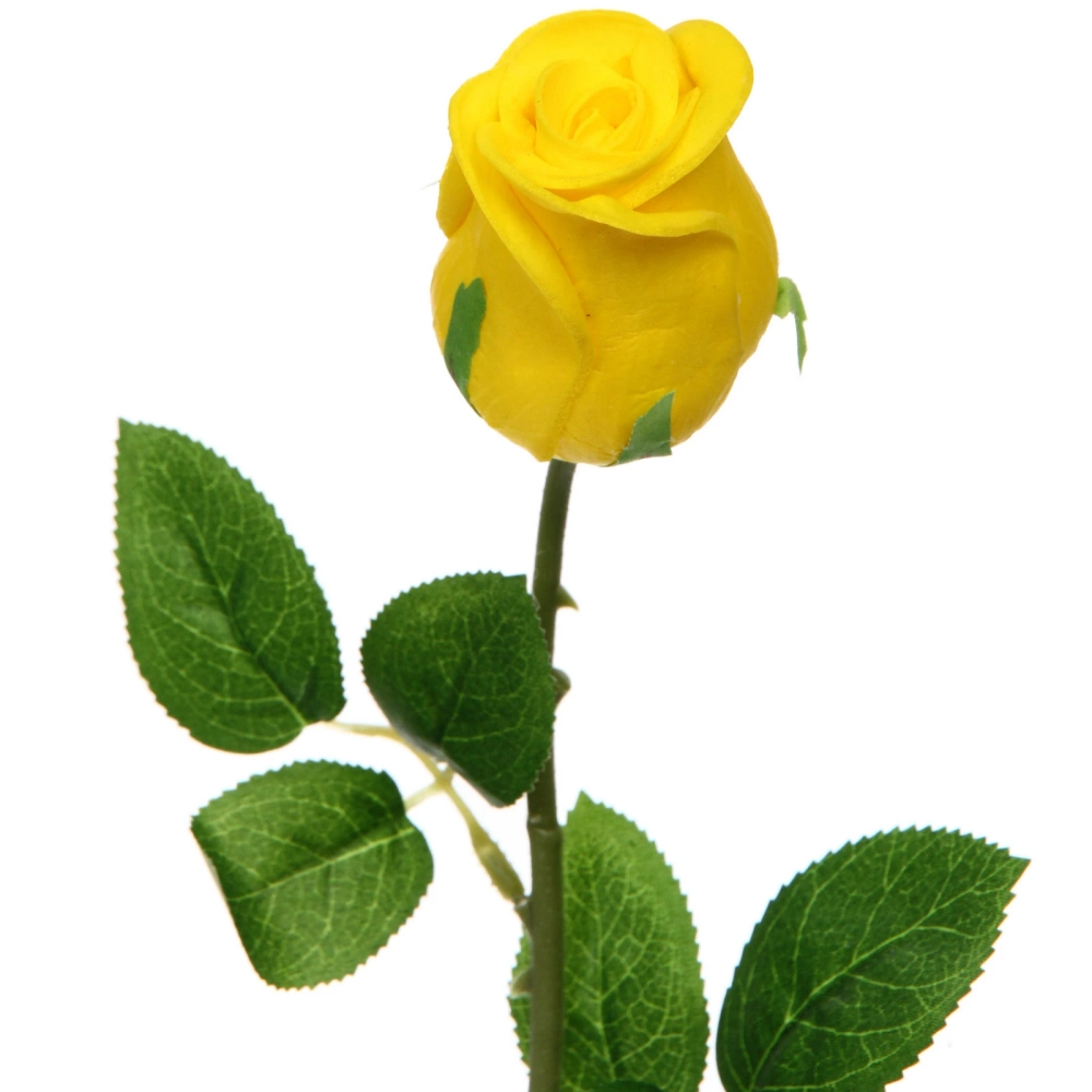 Цветок искусственный «Natur» 45см Роза желтая