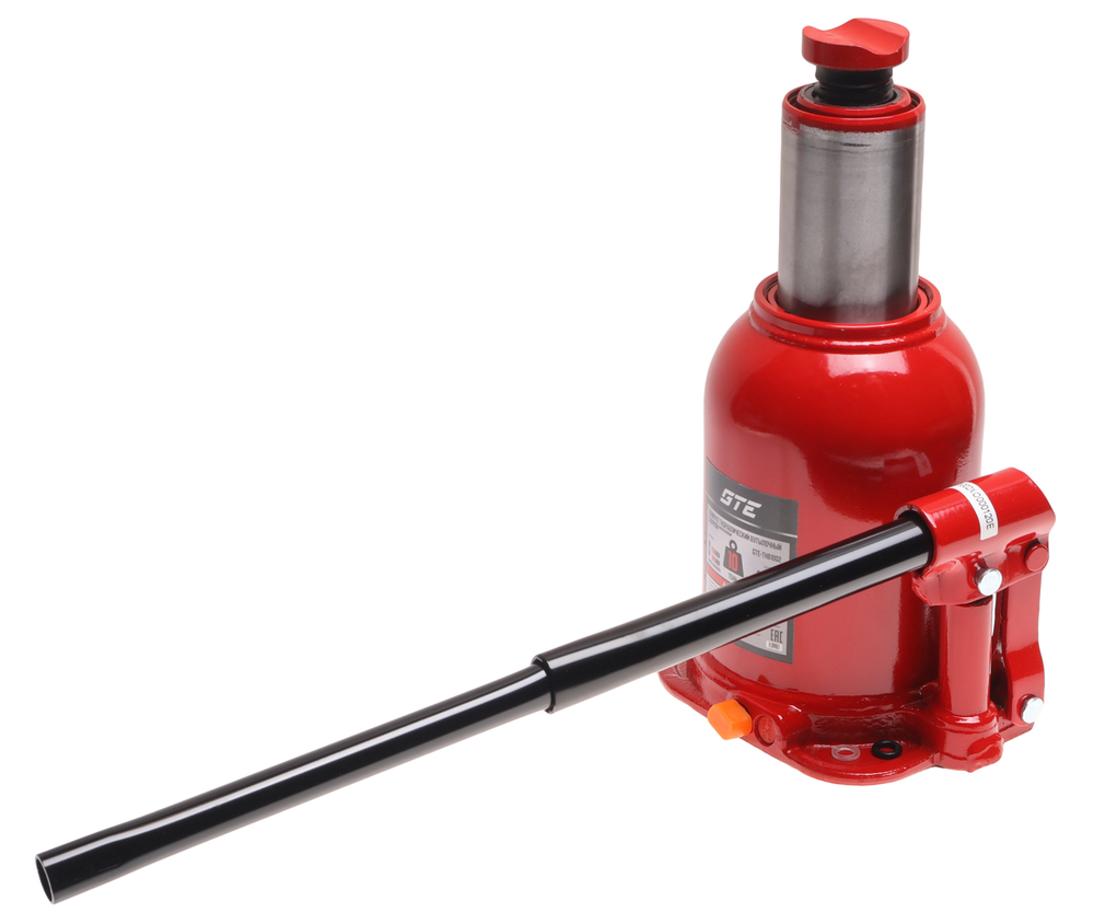 Домкрат бутылочный 10т 180-430мм 2-х штоковый GTE