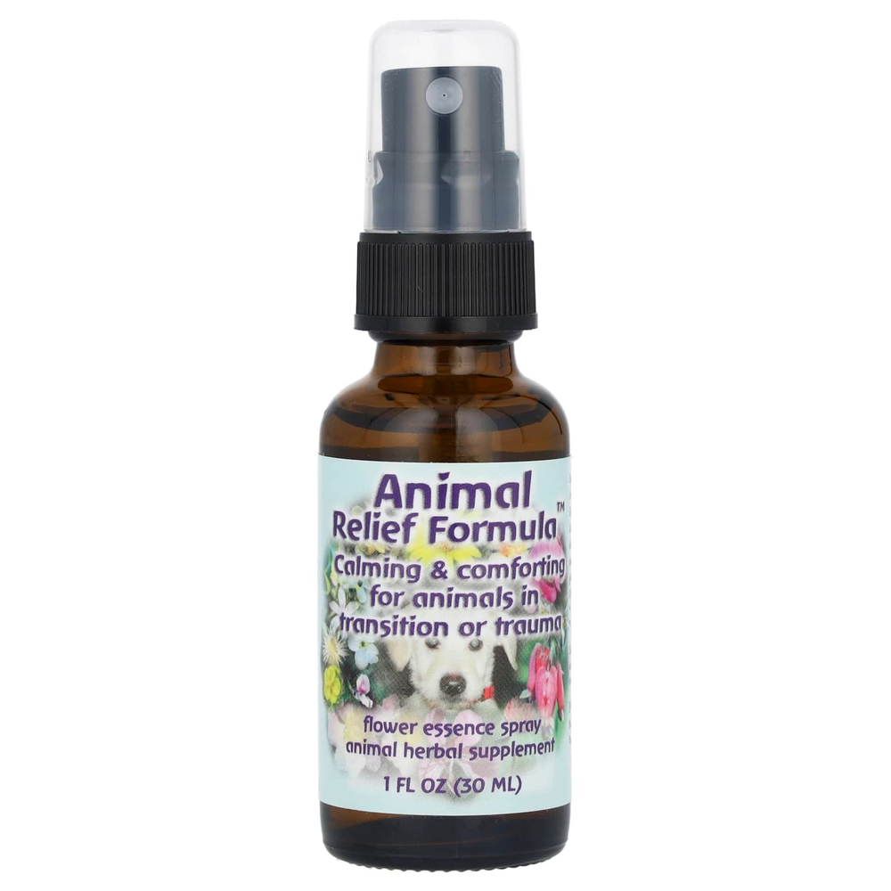 Flower Essence Services, Animal Relief Formula, спрей с цветочной эссенцией, 30 мл (1 жидк. унция)