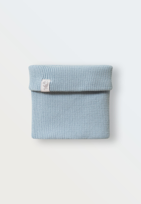 Снуд вязаный голубой