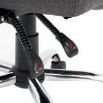 Кресло офисное CROMEX (КРОМЕКС) "Chill MS-005", с функцией вибромассажа, подножка, ткань, серое, 532959