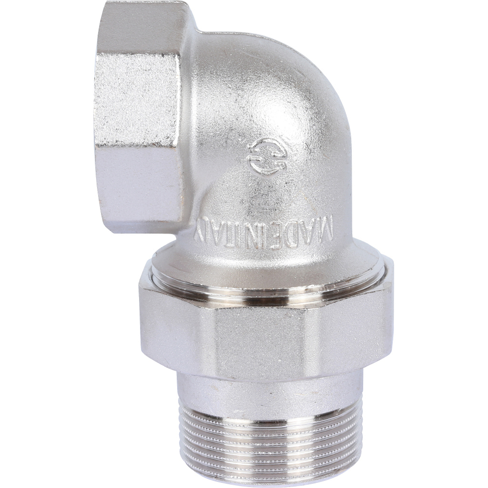 Американка STOUT никелированная угловая 1 1/2" ВР/НР O-Ring уплотнение