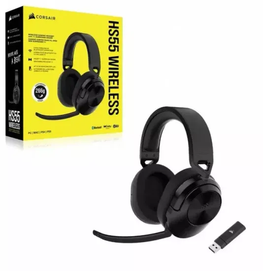 Беспроводная игровая гарнитура Corsair HS55 Wireless black