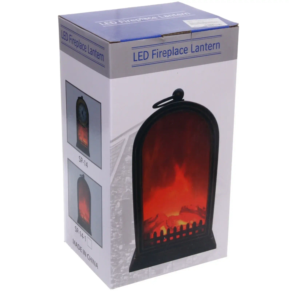 Сувенир с подсветкой «КАМИН - Время пришло» 14,6*11,9*27 см (питание от USB и батареек)