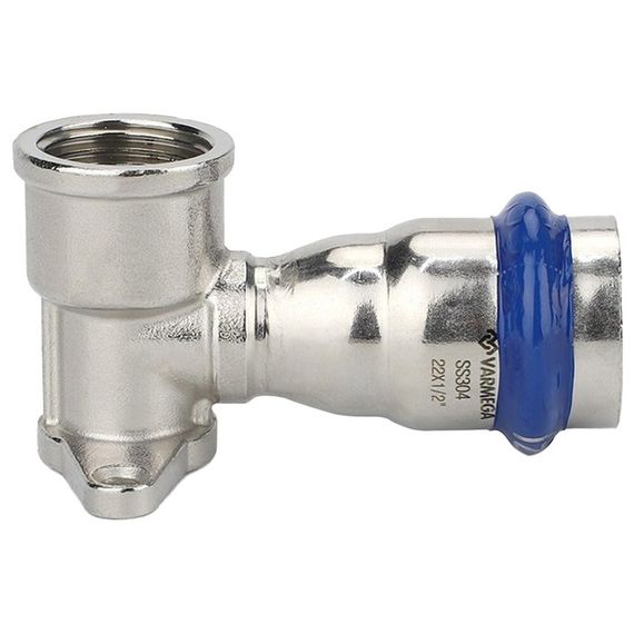 Водорозетка VARMEGA раструбная Inox Press ВР 22x1/2quot;