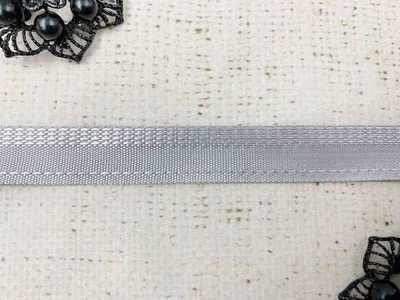 Тесьма брючная, ш. 1,5-1,6 см., пр-во Россия, светло-серый