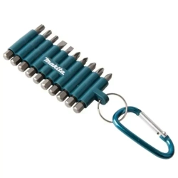 Набор бит 10 шт с карабином Makita D-65028