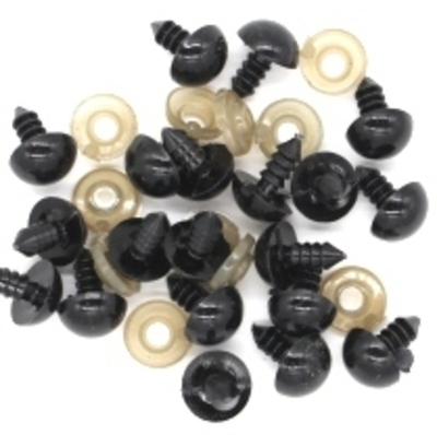 Глазки винтовые с фиксатором, d 2 см