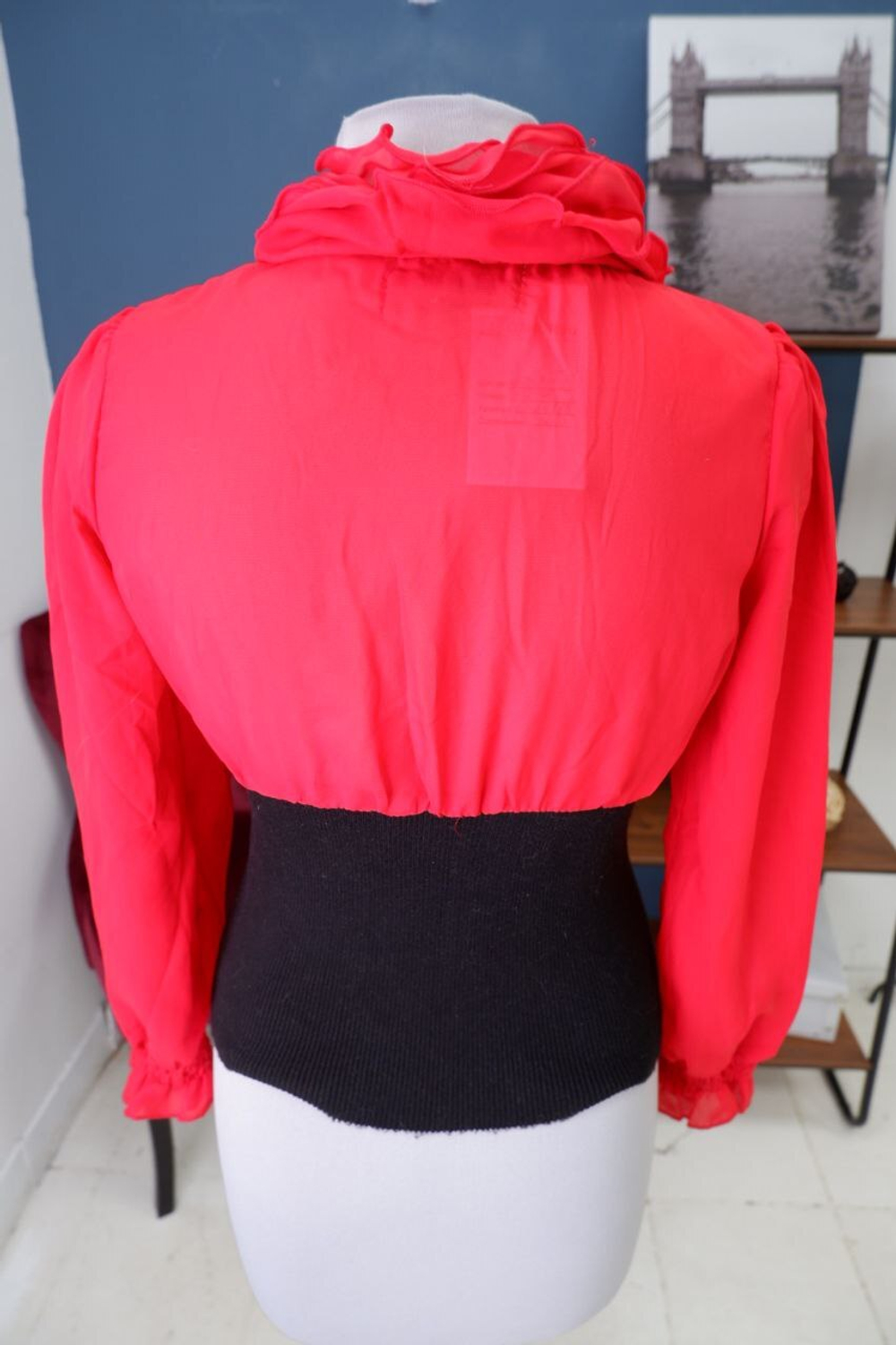 Блуза Le Le Style комбинированная 40-42 размер