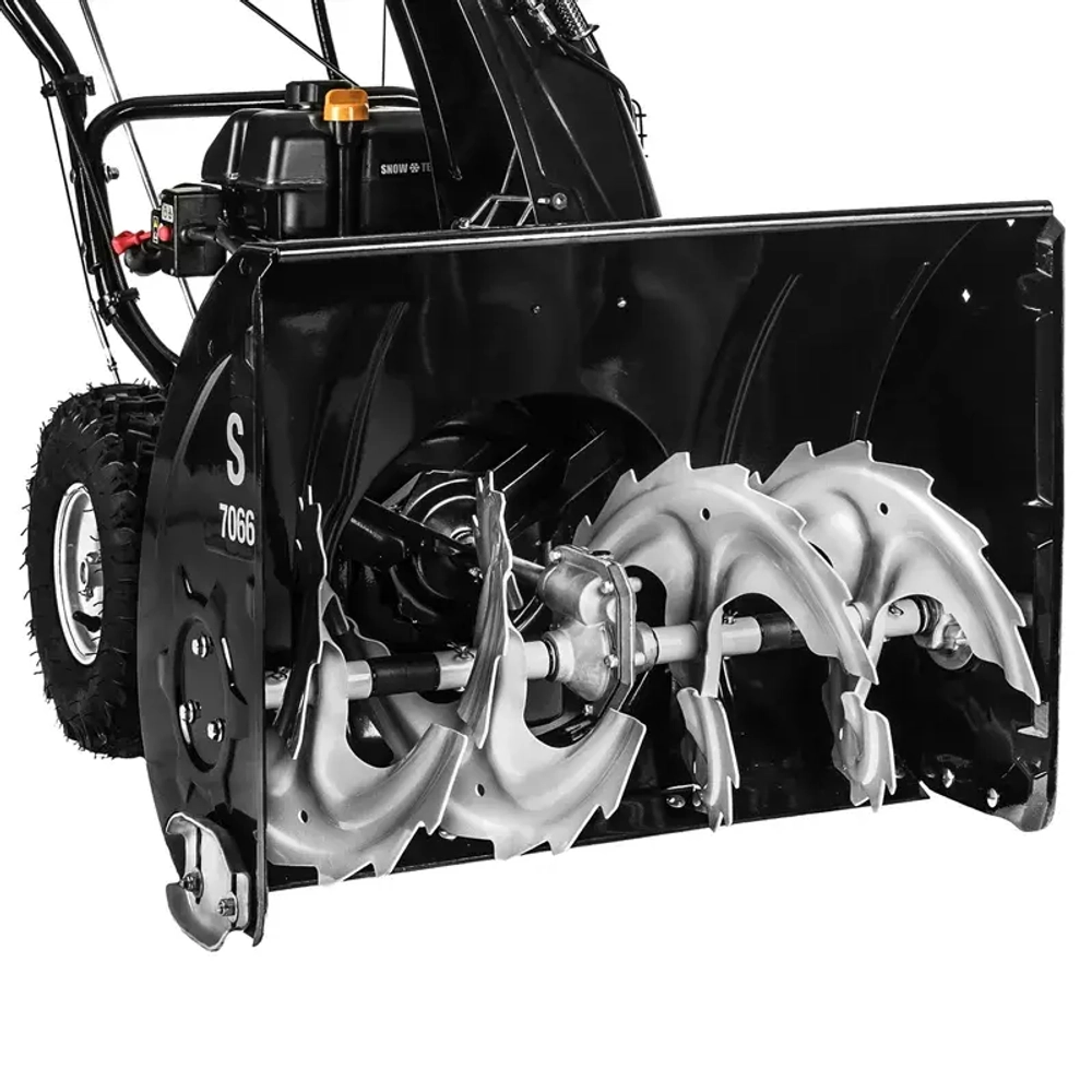 Hyundai S 7066 снегоуборщик бензиновый 7 л.с. ковш 66 см, выброс 11 м, 5 вперед/2 назад