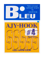 Крючок офсетный VANFOOK AJ-21S #4 silver; 10 шт