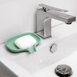 Мыльница с носиком для слива мятная