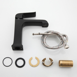 Смеситель для раковины 35к G1050 GAPPO литой, п/гайку, ЧЕРНЫЙ