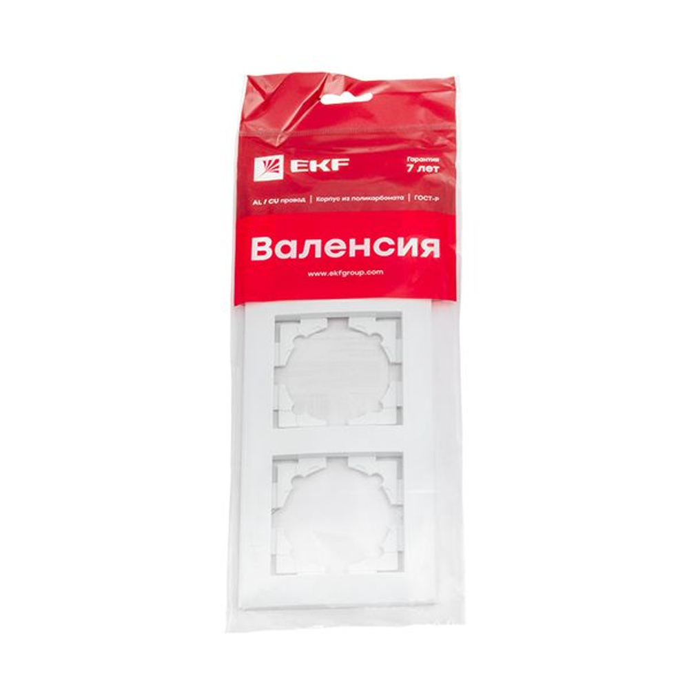 Валенсия рамка 3-местная белая EKF PROxima