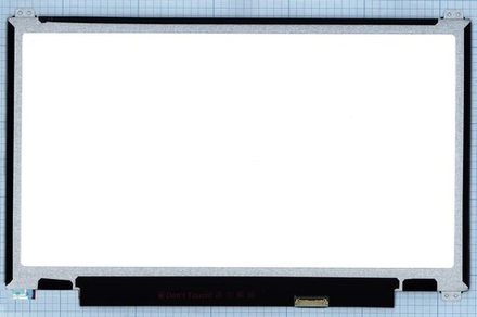Матрица (экран) для ноутбука 13.3", 1366x768, 30 pins EDP, SLIM (крепления верх-низ)