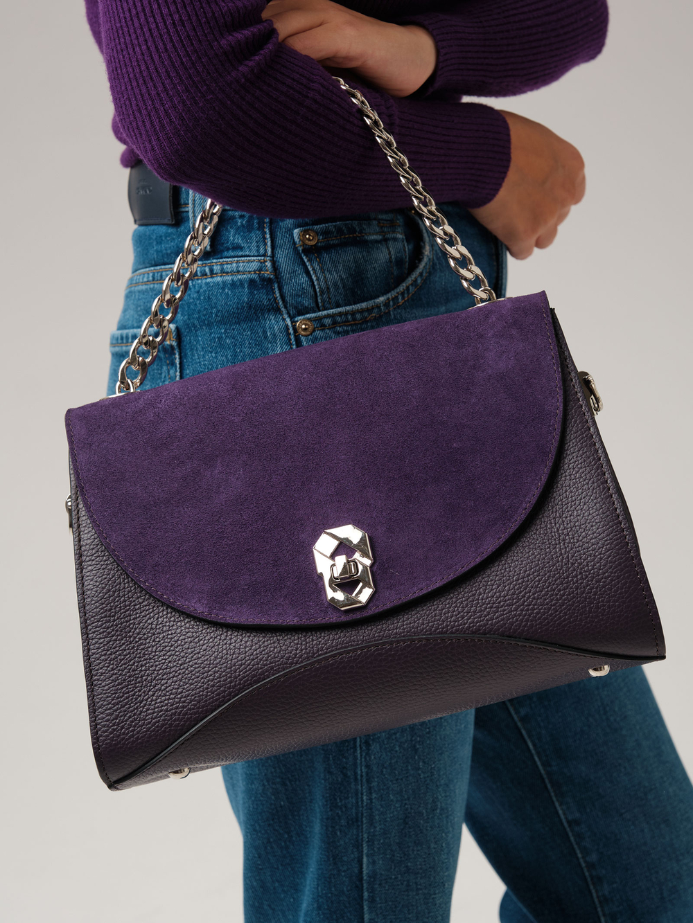 Сумка на плечо Azaro 30837 пыльно-фиолетовый