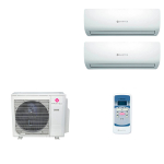 Мультисплит система на 2 комнаты Dantex RK-M07C3N x 2 / RK-2M14HM3E-W