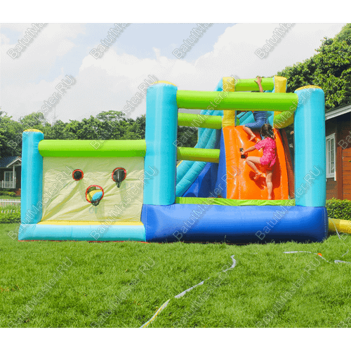 Батут домашний "Водная горка 2" 4,5*4*2,6 м