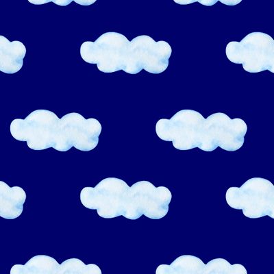 Облака акварель